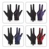 1Pc Left Hand Billiards Glove Three Finger Snooker Billiard Glove Non Slip Stickers Elasticity Billiard Training Gloves
