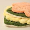Double-layer Leaf Style Hand Towel Absorbent Handkerchief Rag  for Kitchen Bathroom