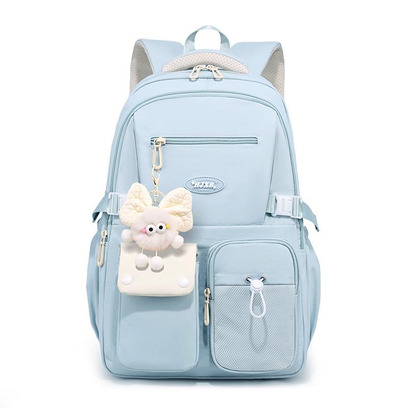 Schoolbag Schoolbag Girls High School Tide Large Capacity Junior High School Students Primary School Students Reduce the Burden of Spine Protection