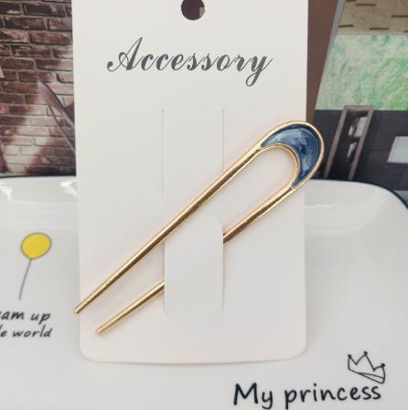 Koreanische Metall Haarstäbe Damen Haarnadeln Elegant Schlicht Einfarbig Haarspangen Mädchen Haarstäbe Haarschmuck Haarnadel Neu