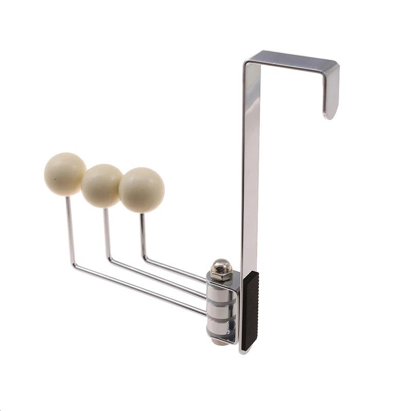 

Home Door Back Hook Wall Hanging Rotatable Clothes Towel Hanger Bathroom Space Saving Hook Home Kitchen No Punch Organizer Tools білий