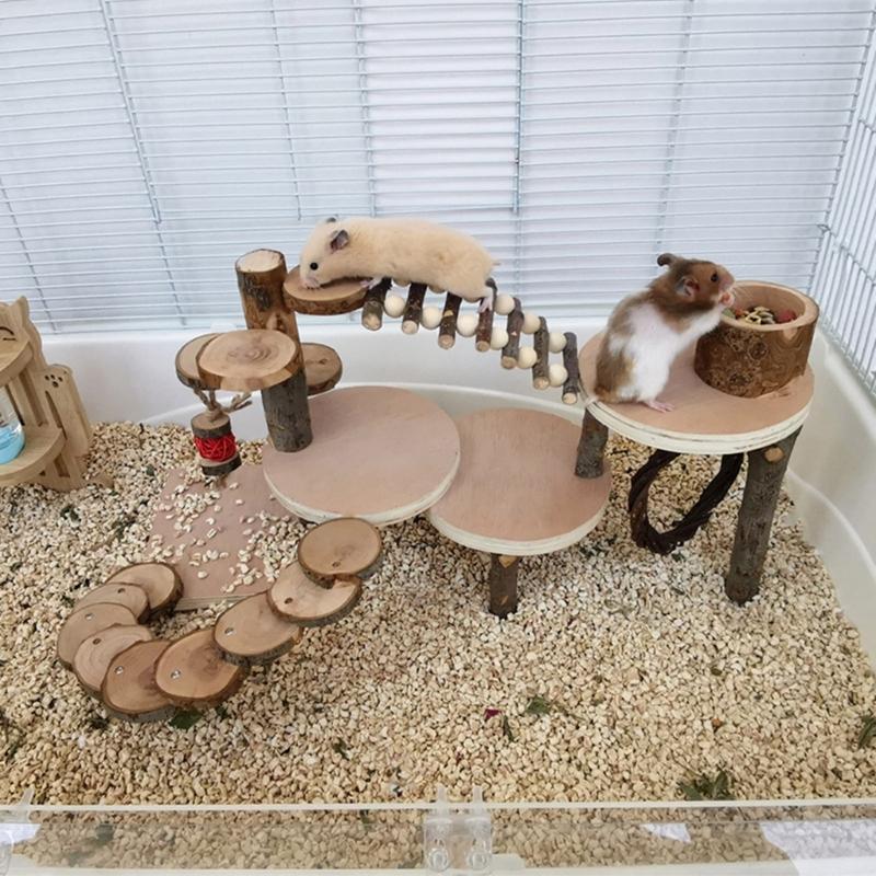 Durable Wood Hamster Toy Designed to Withstand Chewers and Provide Long Lasting Fun Any Hamster Habitat Entertainment