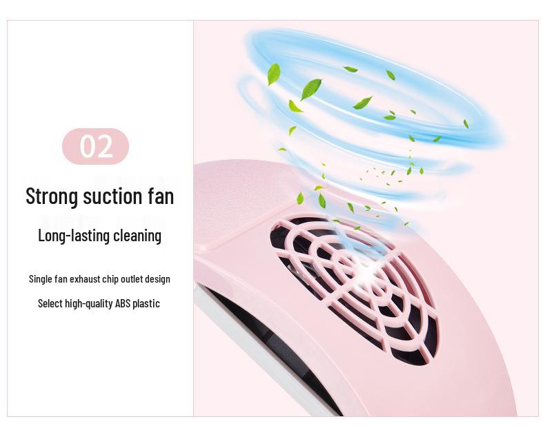 High-Power Low-Noise USB Desktop Nail Dust Collector