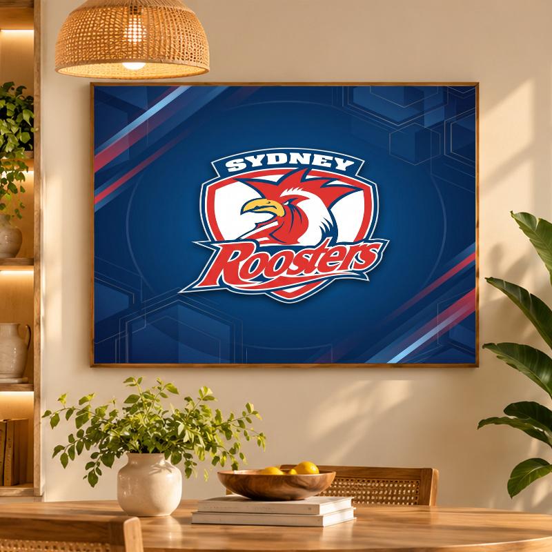 5D Diamond Painting Sydney Roosters DIY Full Drill Diamond Art Kit Home Decoration