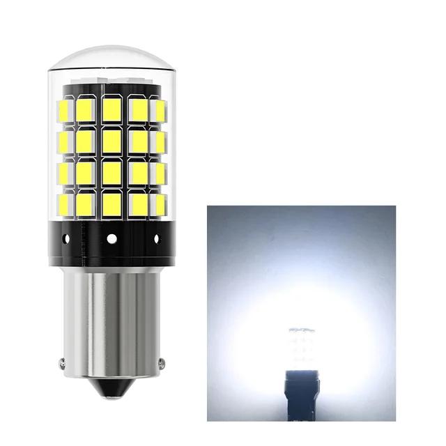 2PCS 1156 BA15S P21W BAU15S PY21W 7440 W21W P21/5W 1157 BAY15D 7443 White LED Bulbs 54smd CanBus Lamp Reverse Turn Signal Light