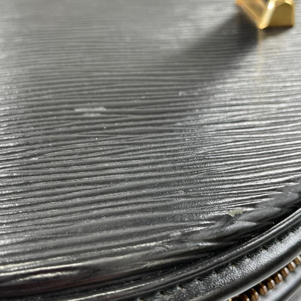 LOUIS VUITTON Epi Cannes Vanity Handbag black Women used