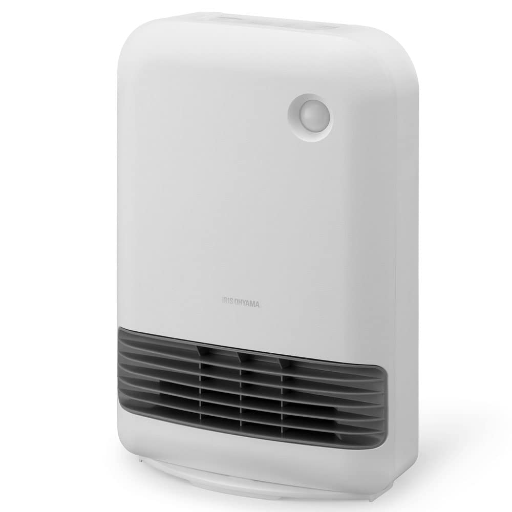IRIS OHYAMA Stort luftvolum Keramisk Varmevifte Varmeutstyr Elektriske føtter Små varmluft Energisparende omkledningsrom med bevegelsessensor Hvit