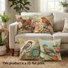 1/4pcs Exquisite Bird-Patterned Cushion Covers Sofa bed cushion cover home bedroom decoration, 2D flat printing