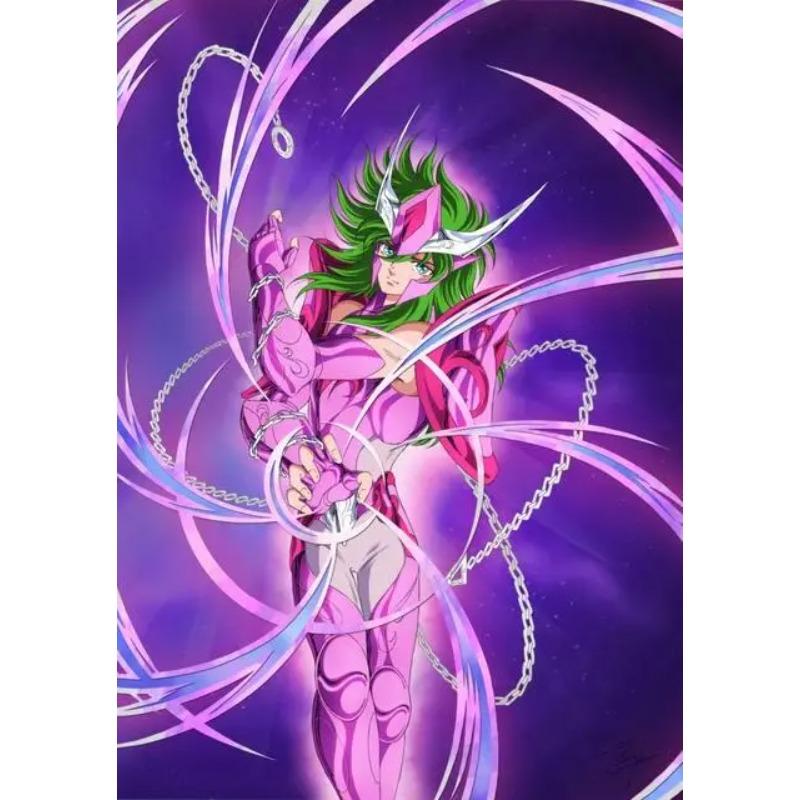 Klassische Anime Saint Seiya Poster Drucke Japan Cartoon Jungfrau Goldener Ritter Leinwandbild Wandkunst Bild Wohnzimmer Heimdekoration