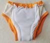 Wasserdichte Überhose für Erwachsene, Inkontinenzhose, Windel für die Altenpflege, Bettnässüberhose, Trainingshose, Orange, Kuhdruck, ABDL (L)
