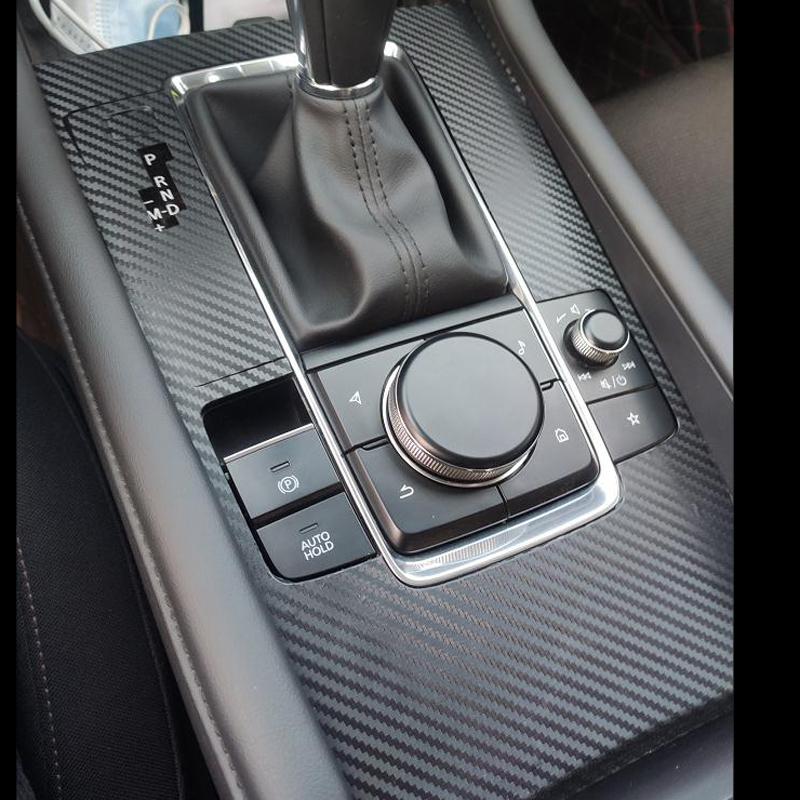 Car Styling Accessories Automobile Gear Panel Decorative Stickers For Mazda 3 Axela 2020 2021 2022