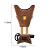Electric Censer EU Adapter Iron Incense Holder for Meditation Office Bedroom Red Copper