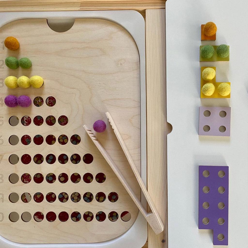 Children's Wooden Sensory Tray Game: Parent-Child Interactive Early Learning Toy