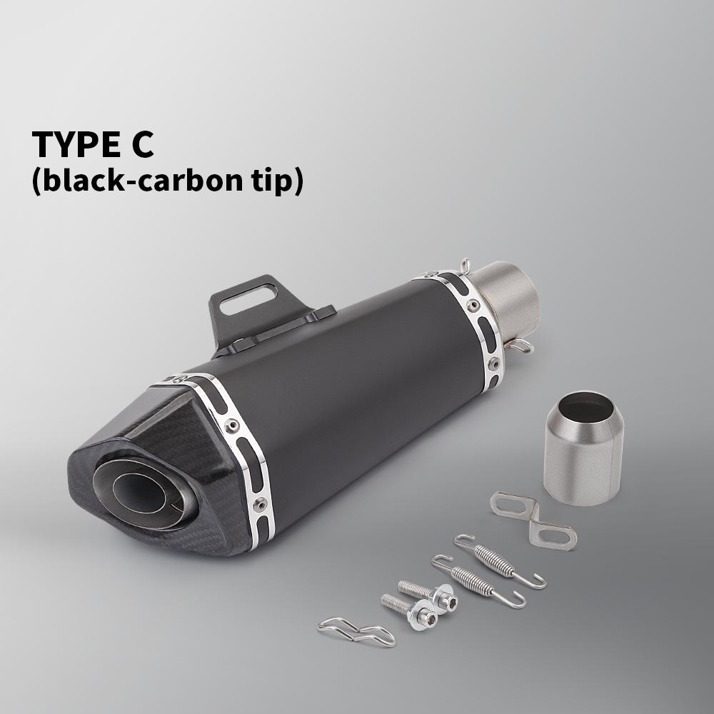 51mm Universal Exhaust Motorcycle Racing Muffler Modified Pipe for MT07 MT09 CBR500 CBR650 Z800 R25 B10 Z400 R3 R9 PCX125