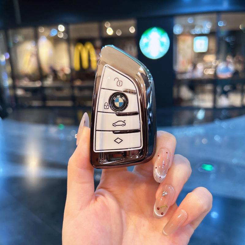 Premium Schlüsselabdeckungen: Kompatibel mit BMW X5, 5er Serie, X7, XM, X1, 7er Serie, I5, IX, MX Schlüsselanhängern.