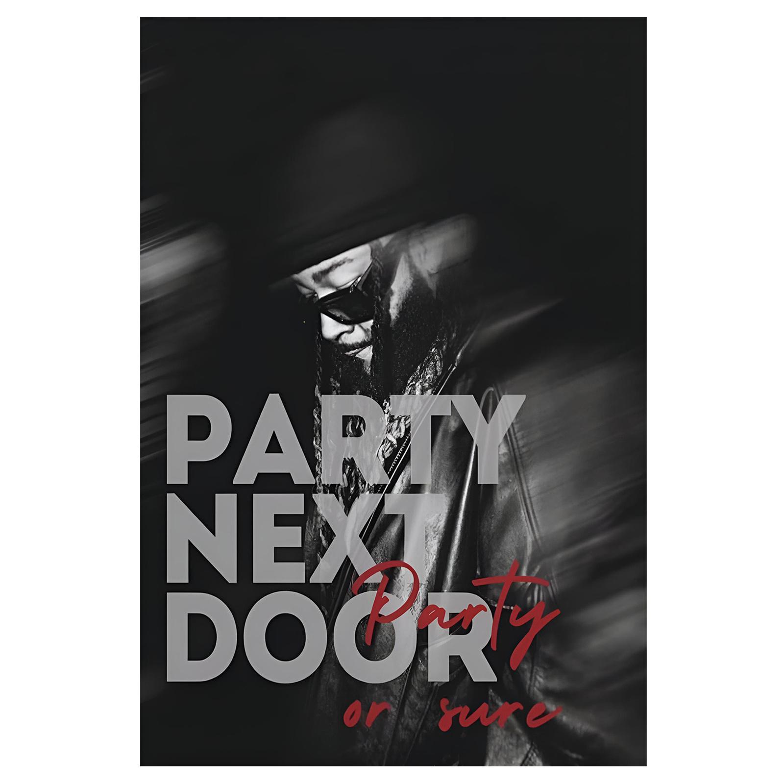 1 pièce Tapisserie R&B Partynextdoor, Accrochage Mural Affiche Chanteur, Articles Cool pour Chambre, Grande Taille, Impression 2D Polyester, Articles de Chambre, Musi 120X180cm