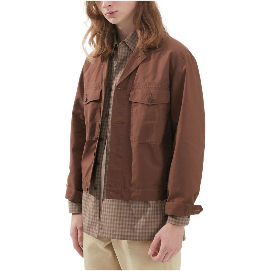 Uniqlo U Series Ss23 Workwear Patch Pocket Single-Breasted Solid Short Jacket Men Jackets 457985-36