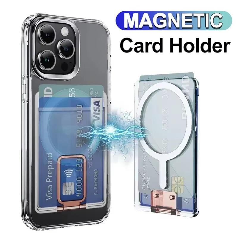 Handyhülle Kartensteckplatz Tasche Hülle Handy Karten Geldbörse Für MagSafe Für iPhone 17 16 15 Magnetsteckplatz Rückentasche Magnetsteckplatz Rückentasche