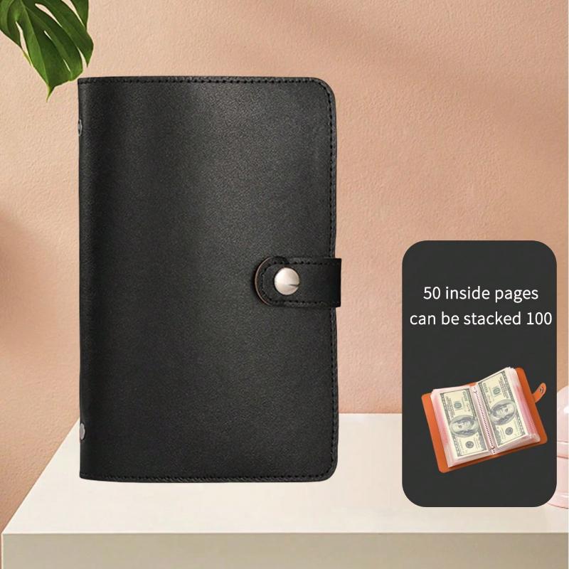 100pcs Envelopes Value Challenge Refillable Binder Money Saving Binder, Multi-Functional Loose-Leaf Storage Pouch, Portable Organizer,School Supplies