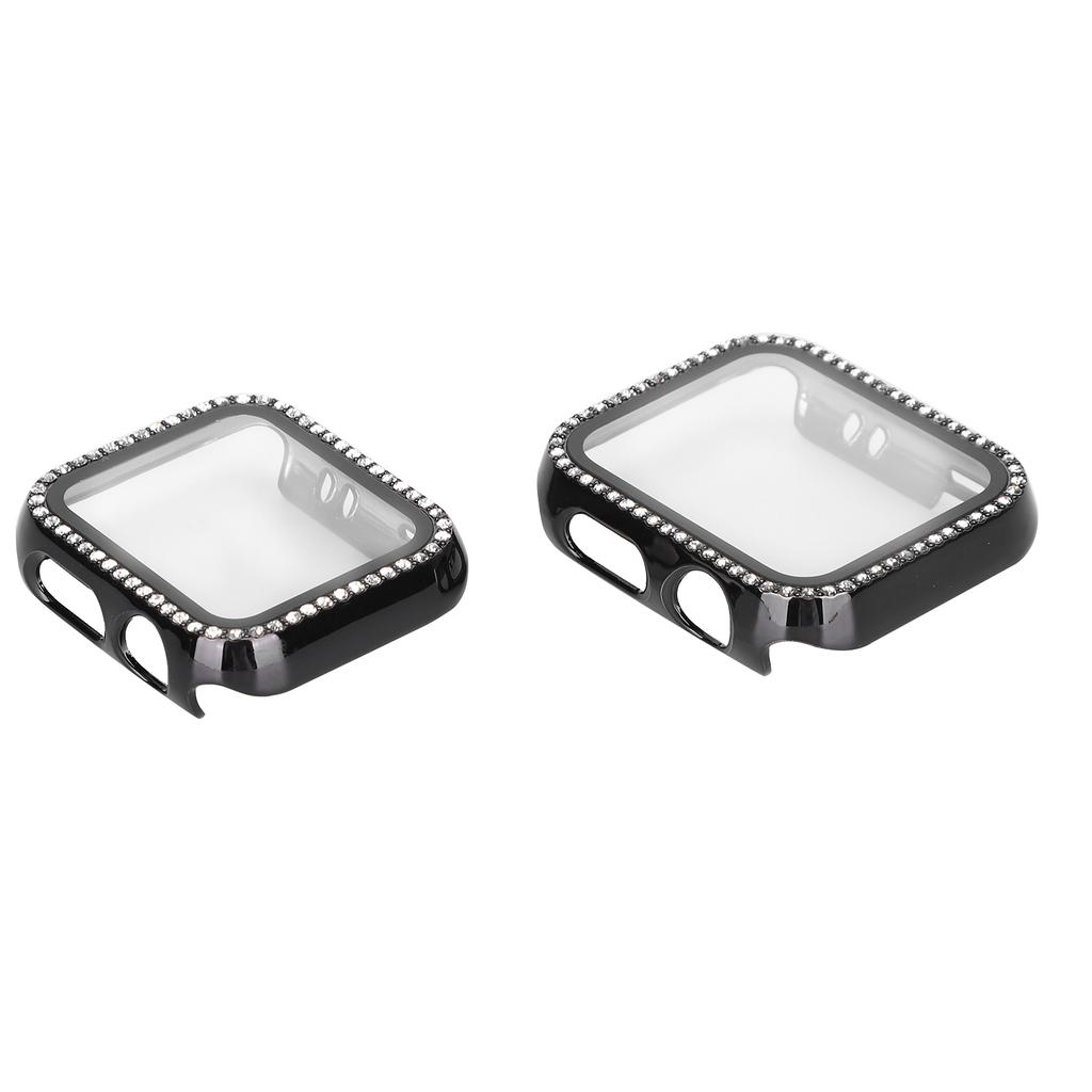 Protecteur de Boîtier de Montre Brillant Bling Couverture de Boîtier de Montre Protecteur d'Écran pour Montre-Bracelet IOS Série 3