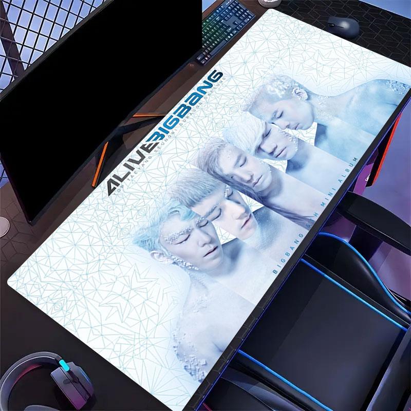BIGBANG Large Gaming Table Cushion Non-slip Laptop Tablet Big Mousepad XXL Mat Mini PC Playmat With Lock Edge