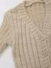 Women's Autumn V-Neck Knitted Cardigan - Soft, Gentle Style, Slim Fit Sweater Jacket