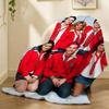 Rbd Band Throw 240G Flannel Blanket, Suitable For Sofas, Beds, Offices,  Exquisite Gift Blankets