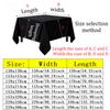 Solid Color Rectangle Tablecloth Dustproof Anti-scratch Dining Table Cover for Wedding Party Exhibition Advertising Decoration