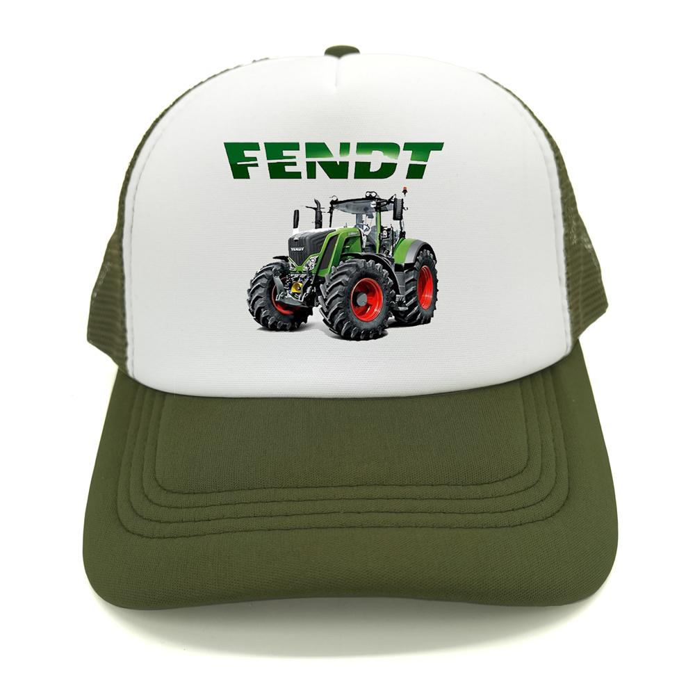 Berretto da camionista Fendt Unisex Divertente Trattore Agricolo Agricoltura Cappello Fendt Cappellino da baseball Fresco Estivo Berretti Unisex a Rete