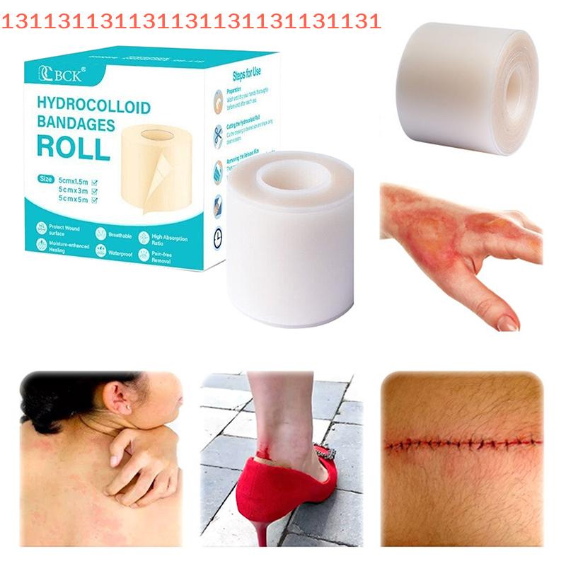 1 Rolle Ultra-dünne Hydrokolloid-Pflaster Wundpflaster Klebend Atmungsaktiv Wasserdicht Transparentes Pad Unterstützt die Wundheilung