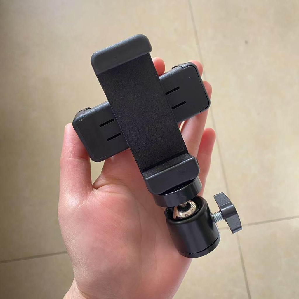 Support de Téléprompteur de Téléphone pour Double Appareil avec Pince Double Face et Trépied de Bureau