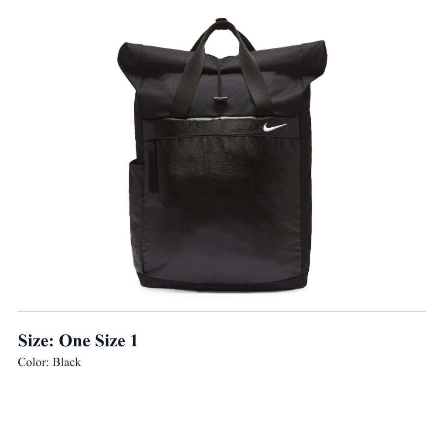 Nike Polyester Backpack Unisex Black BA6173-010