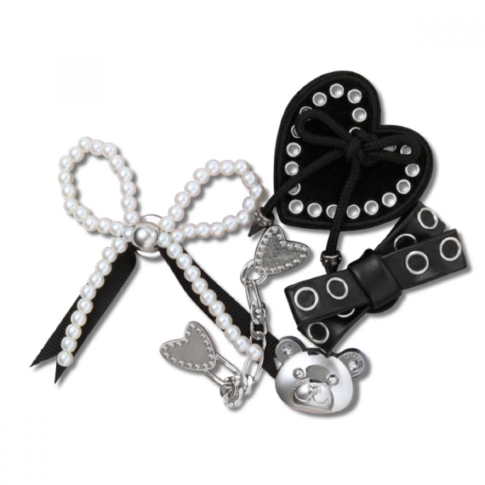 Crocs Indy Lux Silver Jibbitz 5 Set FREE