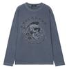 BUCKAROO [Premium] Skull Vintage Round T-Shirt Dark Blue
