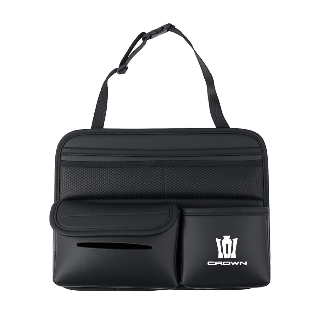 car storage rear seat seat back tissue drink CROWN large short storage convenient car Crown-specific pocket, storage, pocket, box, holder, accessory,