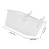 6Pcs Pegboard Bins Set Heavy Duty Clear Storage Containers Tool Organizer Garage Workbench Parts Holder Kit Pegboard Baskets