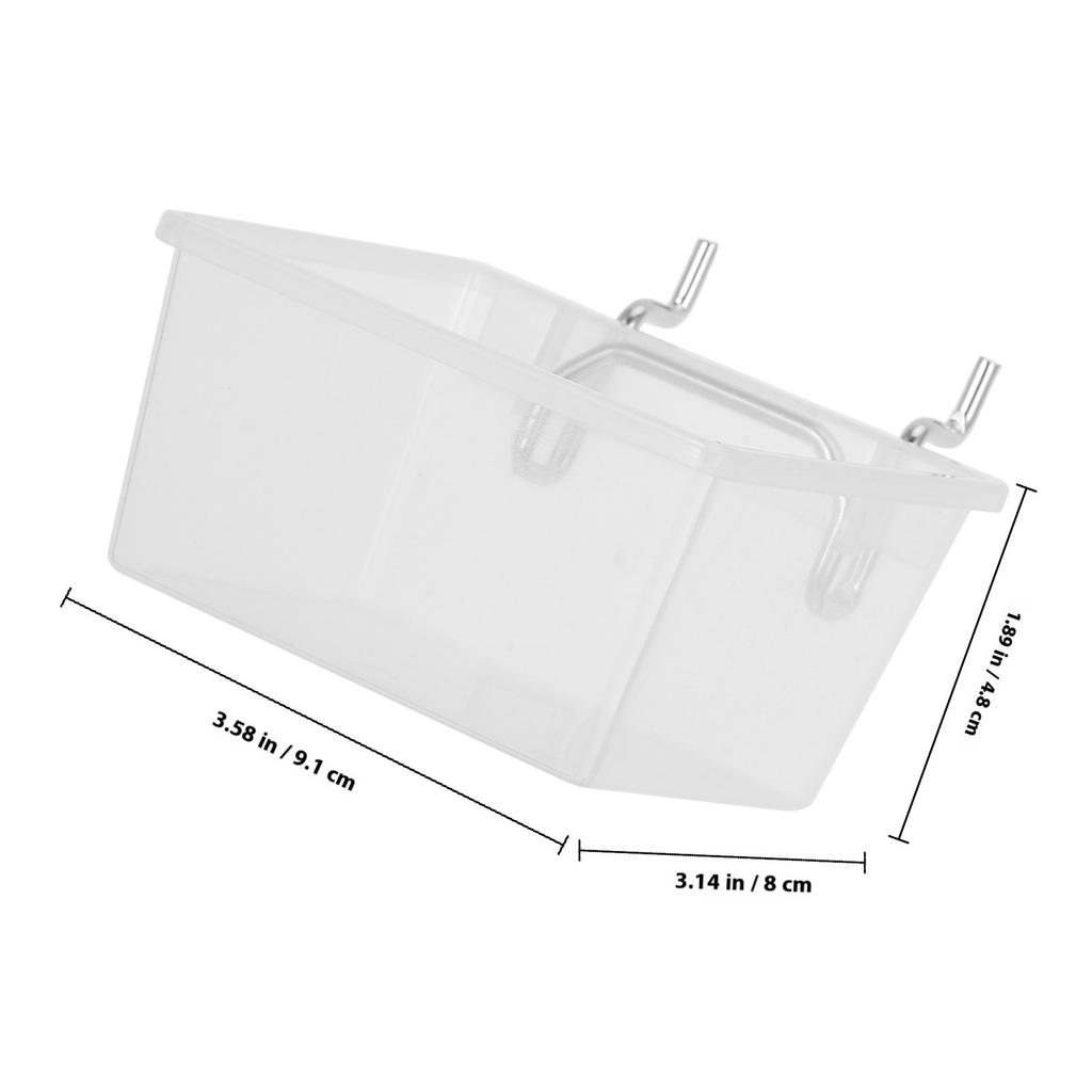 6Pcs Pegboard Bins Set Heavy Duty Clear Storage Containers Tool Organizer Garage Workbench Parts Holder Kit Pegboard Baskets