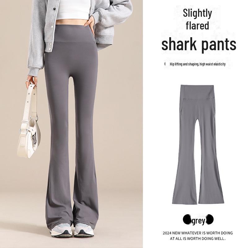 High-Waist Yoga Horseshoe Pants: Tummy Control, Slimming, Barbie Flare, Autumn Outerwear for Women