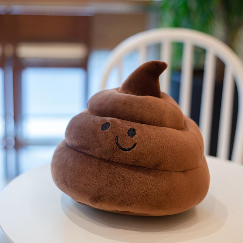 Creative Poop Throw Pillow Plush Toy Poop Expression Doll Sofa Pillow Children Spoof Tricky Birthday Gift