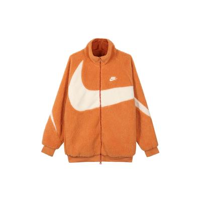 Nike Wendbare Boa-Jacke mit großem Swoosh (Asiatische Größen) Hot Curry/Kokosmilch Herren Oberbekleidung Orange BQ6546-808