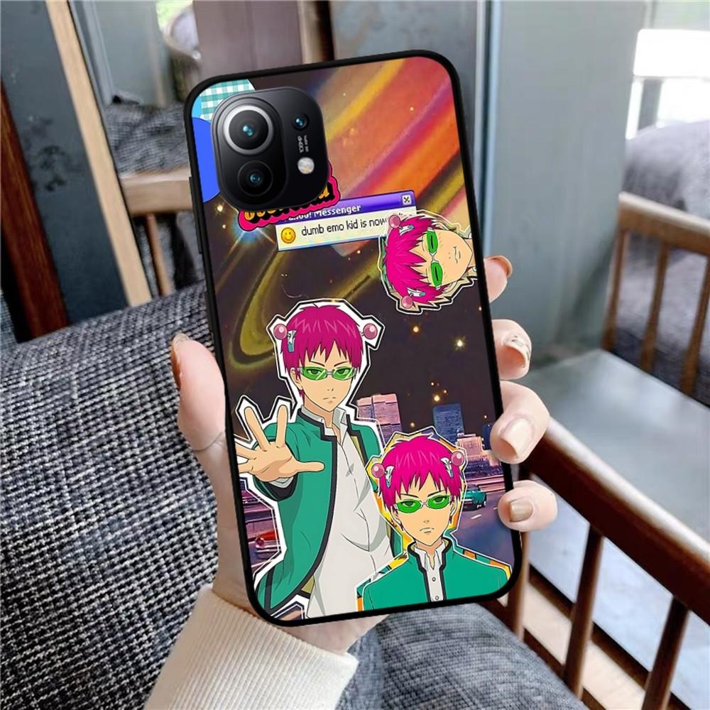 Saiki Kusuo No Psi Nan Phone Case For Xiaomi Mi 5X 8 9 10 11 12 Lite Pro 10T PocoX3pro PocoM3 Note 10 Pro Lite