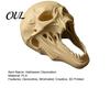 Dark Style Room Decor for Parties 3D Printed Halloween Skull Ornament, Realistic Horror Statue, Spooky Detailed Figurine Shelves with Sharp