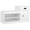 VidaXL Armoire à chaussures blanc 100x42x60 cm bois d'ingénierie 816416