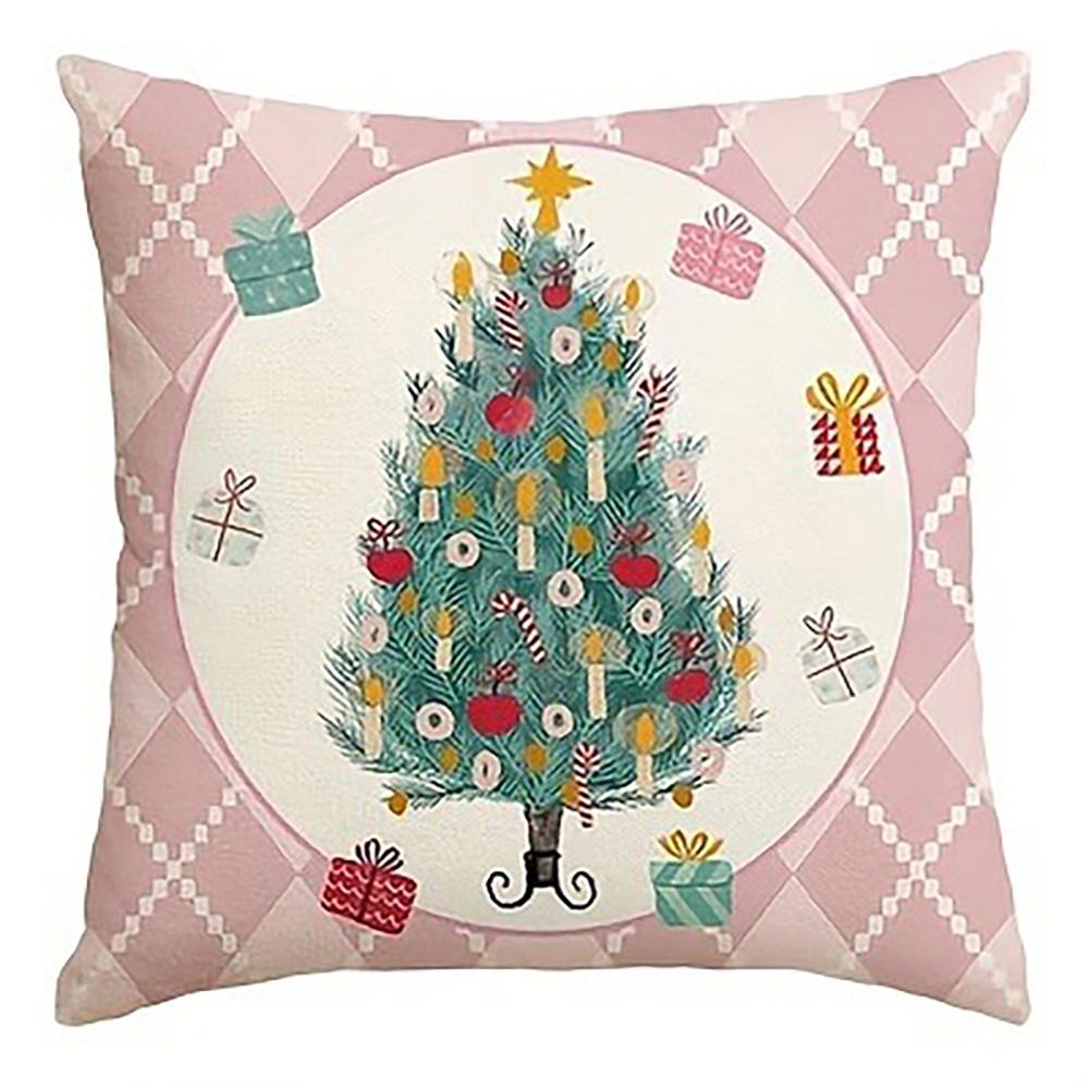 

Набор наволочек на подушки на рождественскую тематику, 1 шт., подходит для рождественского домашнего декора, без наполнителя. 16x16Inch