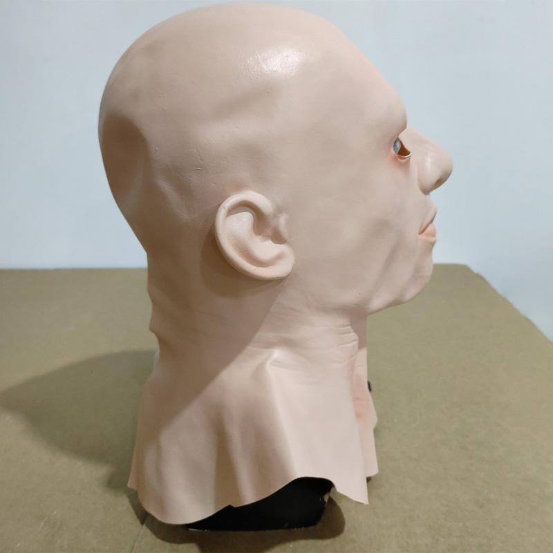 Bald handsome man latex mask