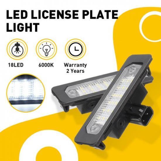 [BRIGHT SMD] LED License Plate Light Housing Lamp For 2010-2014 Ford Mustang SET