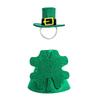 Felt Geese Decoration Outfit With Clovers Designs Perfect For Irish Themed Event And Sustainable Decoration