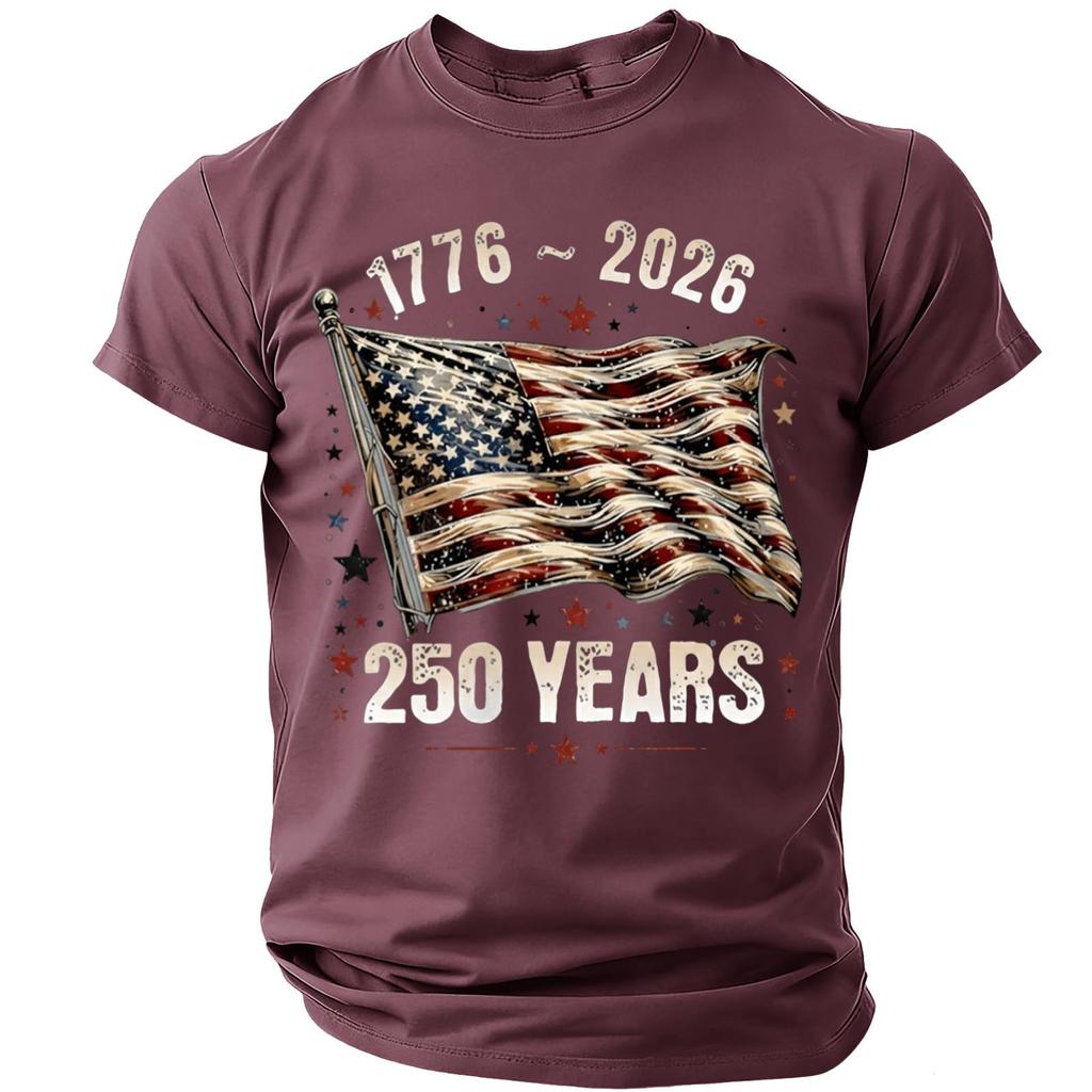 Men's Casual Round Neck Short Sleeve T-Shirt
