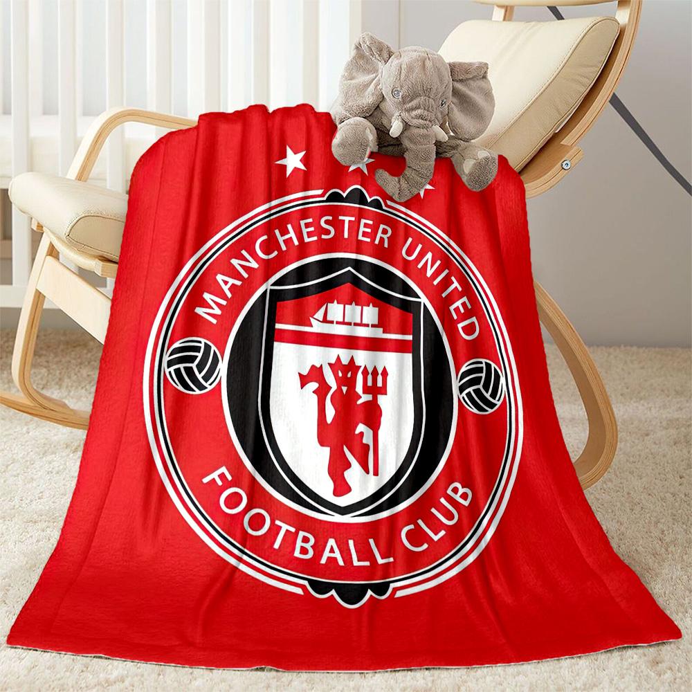 Manchester Blanket Soft Cozy Great For Livingroom Sofa Office Chair For All Seasons Digital Print Gift For Travel Home Birthdays