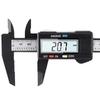 Plastic calipers, digital display calipers. Measurement and design tools, home tools. Battery-powered (battery not included